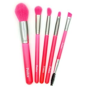 Pink 5-Piece Makeup Brush Set